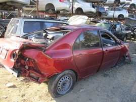 2005 TOYOTA COROLLA S RED 1.8L AT Z16199
